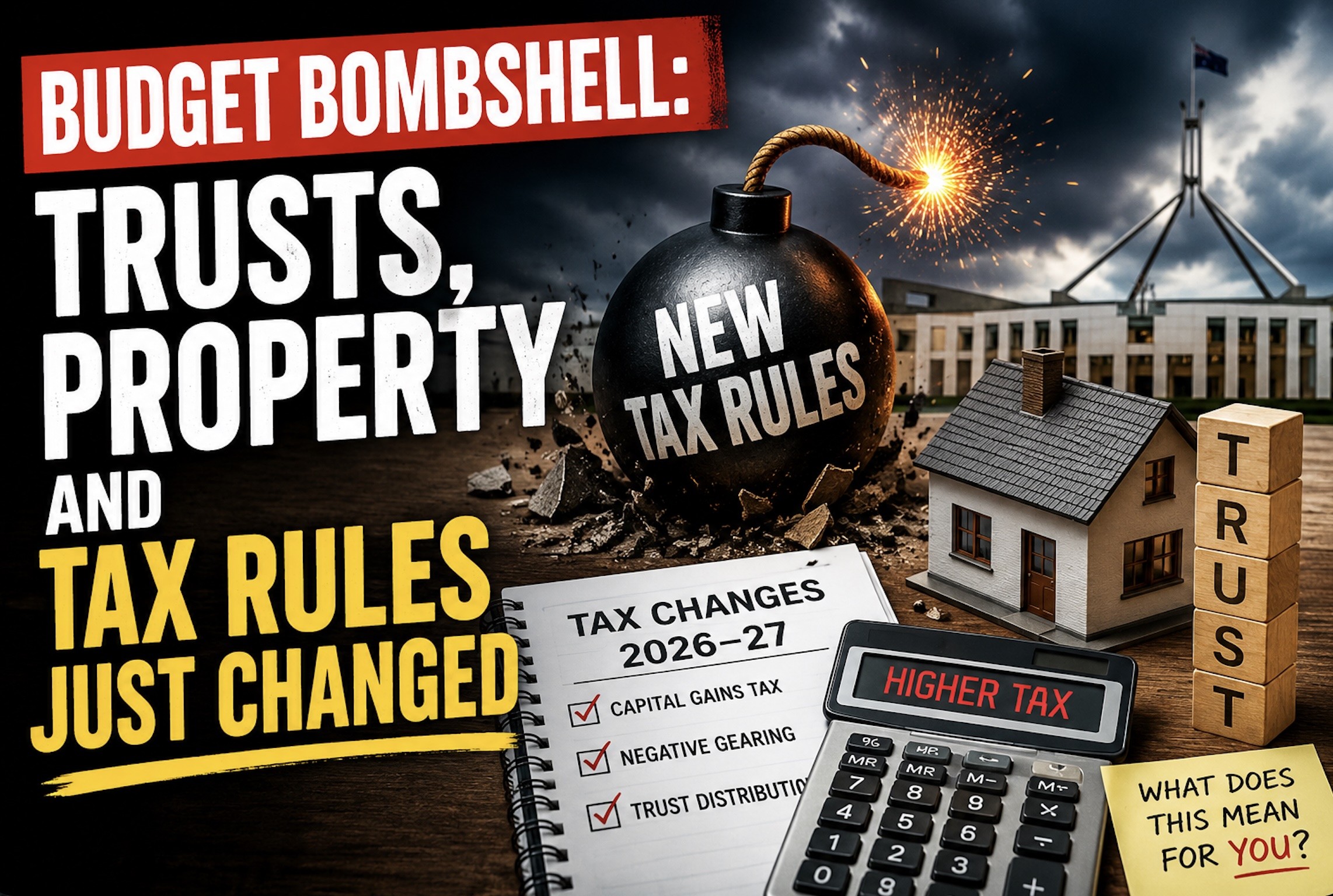 Discretionary trusts minimum 30% tax (Federal Budget 2026)